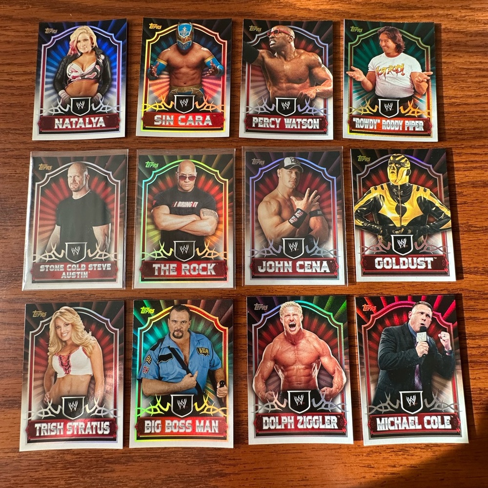 WWE Trading Cards Set - Multicolor